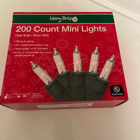 41ft Merry Brite 200 Count Mini Lights - Picture 2 of 4